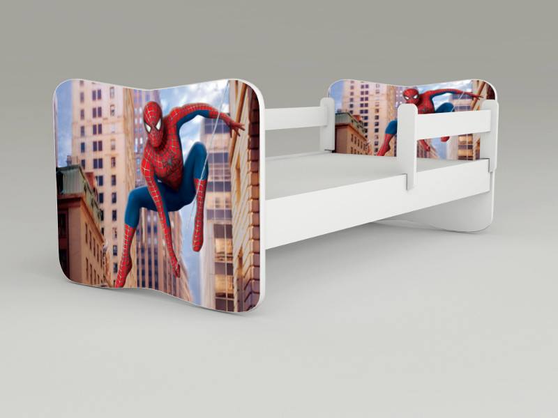 Detská posteľ s odnímateľnými bočnicami Spiderman